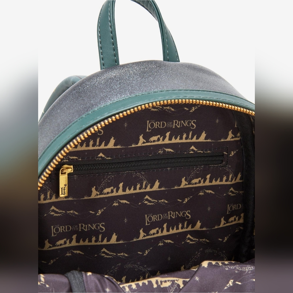Loungefly The Lord of the Rings Doors of Durin Glow-in-the-Dark Mini Backpack - Picture 10 of 12